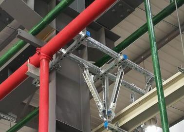 井陉该抗震支架的整体式支吊架结构协调性好